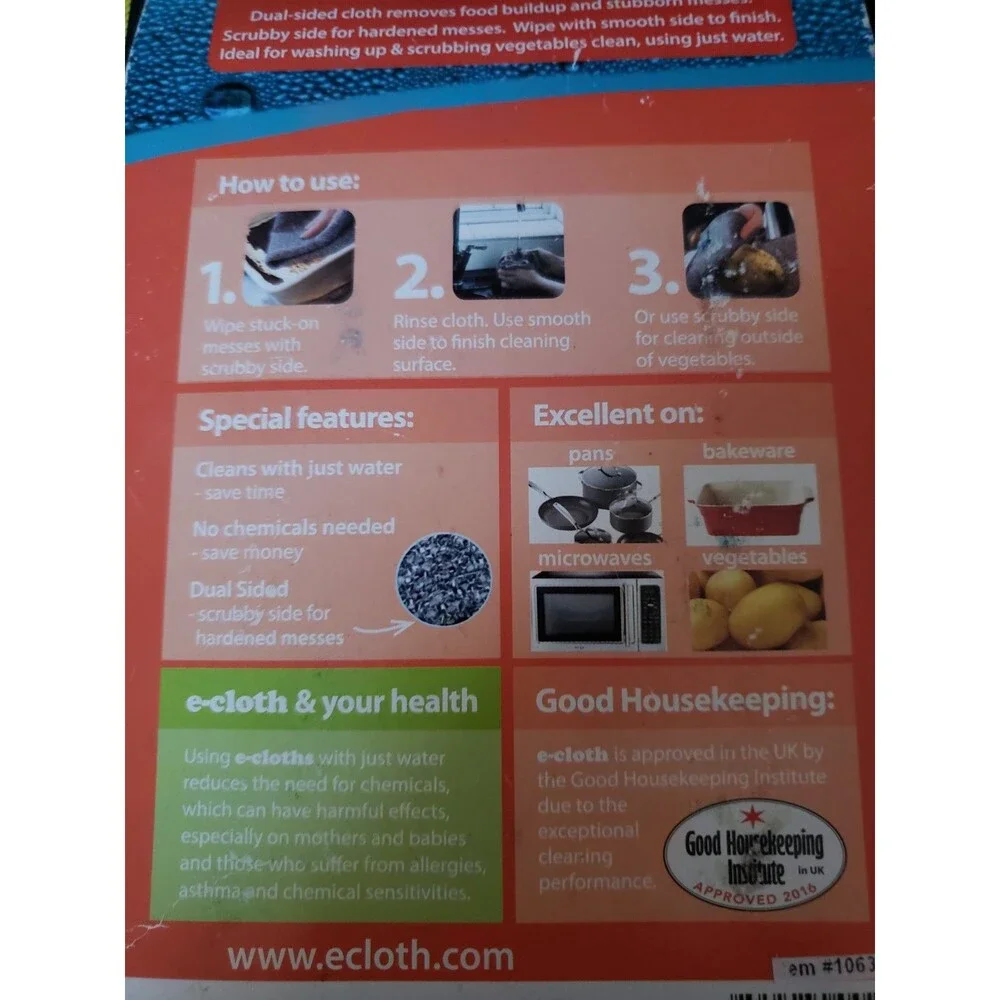 E-CLOTH Non-Scratch Scrubbing Cloth